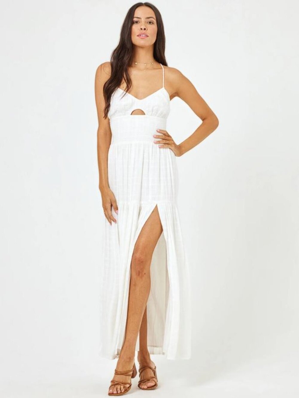 L*SPACE Women's Calla Dress Size M in Cream